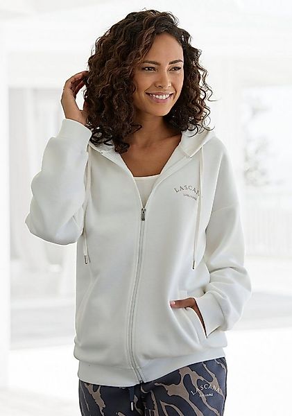 LASCANA Kapuzensweatjacke mit seitlichen Taschen und Innen angeraut, Lounge günstig online kaufen