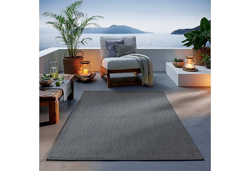TaCa Home Teppich Outdoor & Indoor Teppich, rechteckig, Höhe: 7 mm, Terrass günstig online kaufen