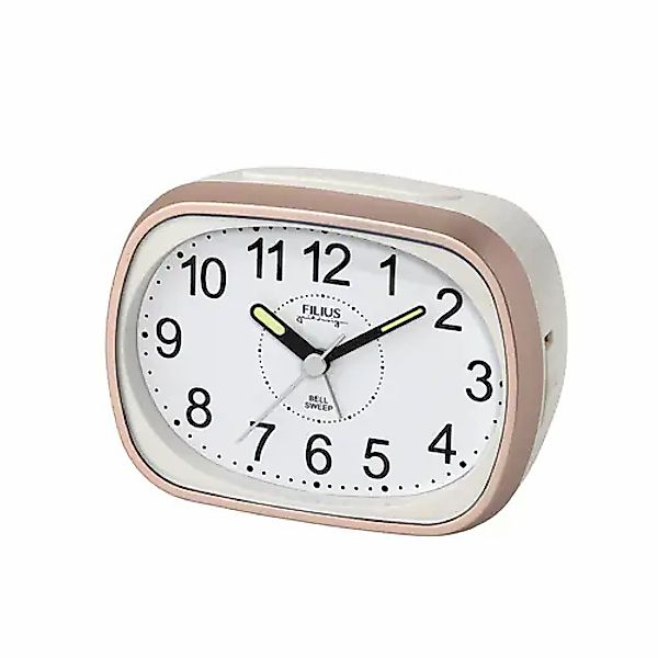 FILIUS zeitdesign Quarzwecker, Schlafzimmer, Leuchtzeiger, schleichende Sek günstig online kaufen