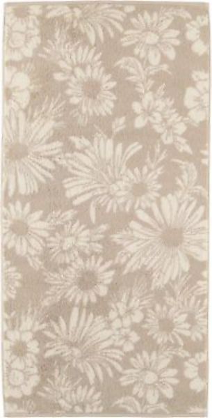 Cawö Handtücher Two-Tone Edition Floral 638 sand - 33 Handtücher beige Gr. günstig online kaufen
