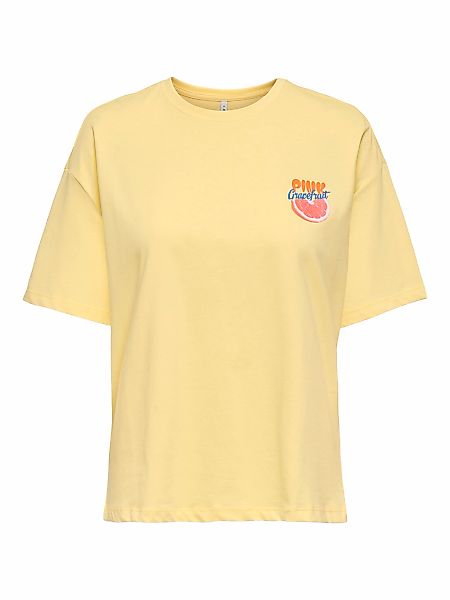 ONLY Kurzarmshirt "ONLBOLETTE LIFE S/S TOP BOX CC JRS" mit auffälligem Prin günstig online kaufen