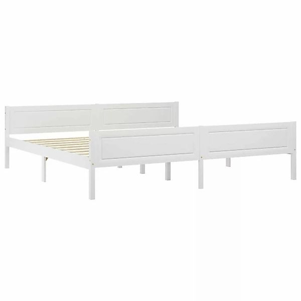 Massivholzbett Kiefer Weiß 200x200 Cm günstig online kaufen