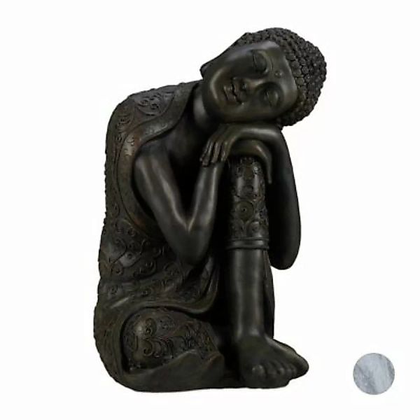 relaxdays Buddha Figur geneigter Kopf 60 cm sand günstig online kaufen