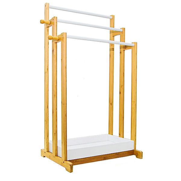 DuneDesign Handtuchständer 3 Stangen Bambus Handtuchhalter 45x35x84 Bad, 45 günstig online kaufen