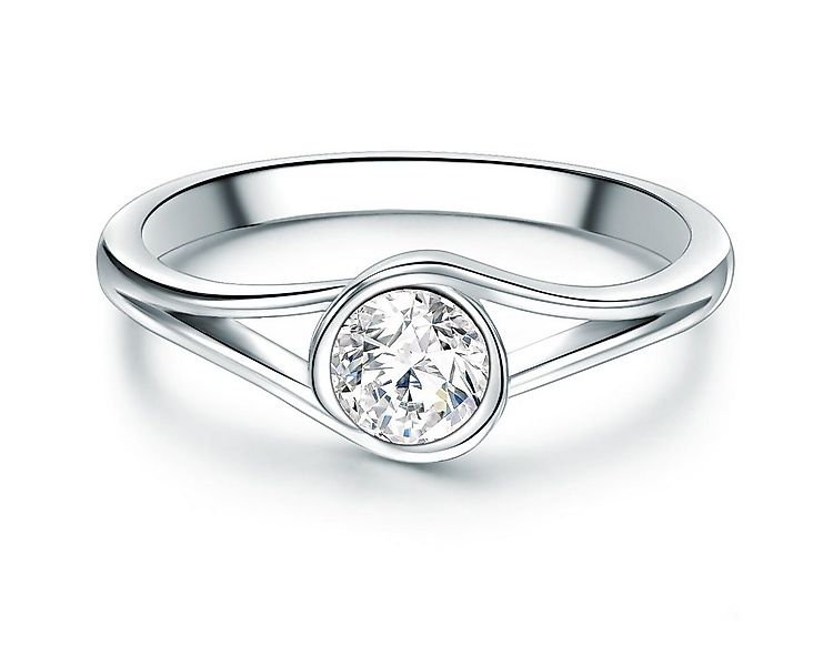 Trilani Silberring silber, mit Zirkonia im Brillant-Look günstig online kaufen