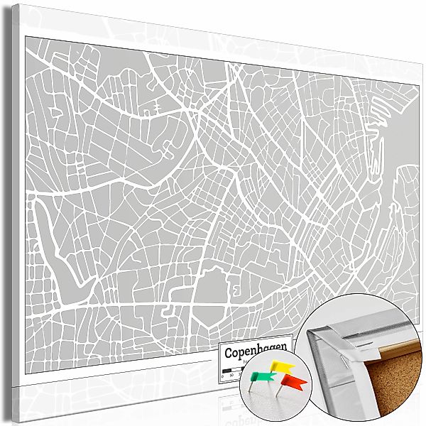 Korkbild - Capital Of Denmark [cork Map] günstig online kaufen