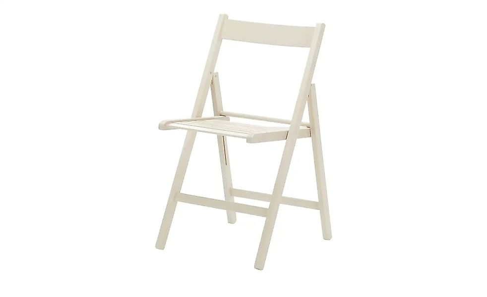 Klappstuhl Aus massivem Holz Sven ¦ weiß ¦ Maße (cm): B: 45 H: 79 T: 50.0 S günstig online kaufen