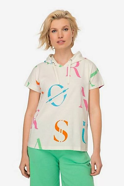 Laurasøn Rundhalsshirt T-Shirt Kapuze Buchstaben Print Halbarm günstig online kaufen