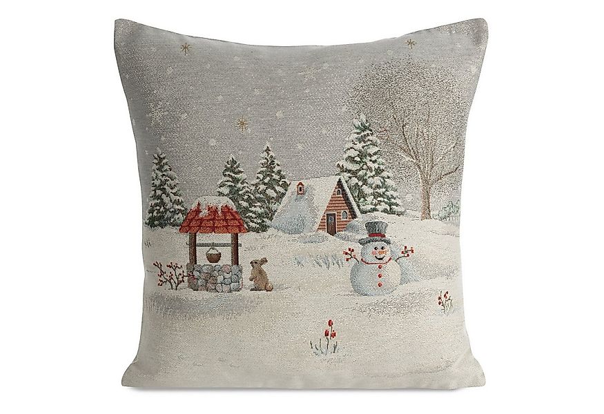 Eurofirany Kissenbezug Winter Weihnachten 45x45 Kissenbezüge Gobelin Kissen günstig online kaufen