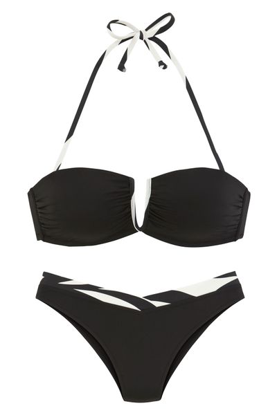 French Connection Bandeau-Bikini Claire V-förmige Schnalle günstig online kaufen