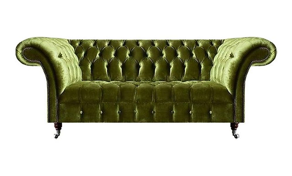 JVmoebel Sofa Chesterfield Grün Wohnzimmer Möbel Sofa Dreisitzer Couch Pols günstig online kaufen