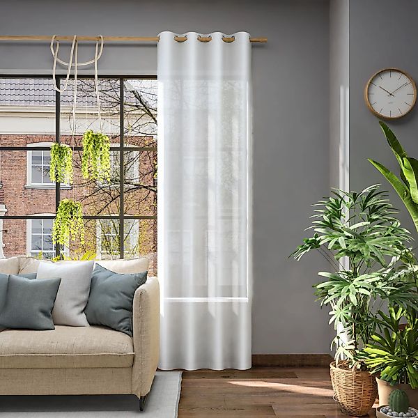 Neutex for you Vorhang "Libre-ECO" Ösen 1 Stk. tlg. günstig online kaufen