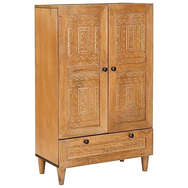 vidaXL Fächerschrank Hochboard mit Tür Hellbraun günstig online kaufen