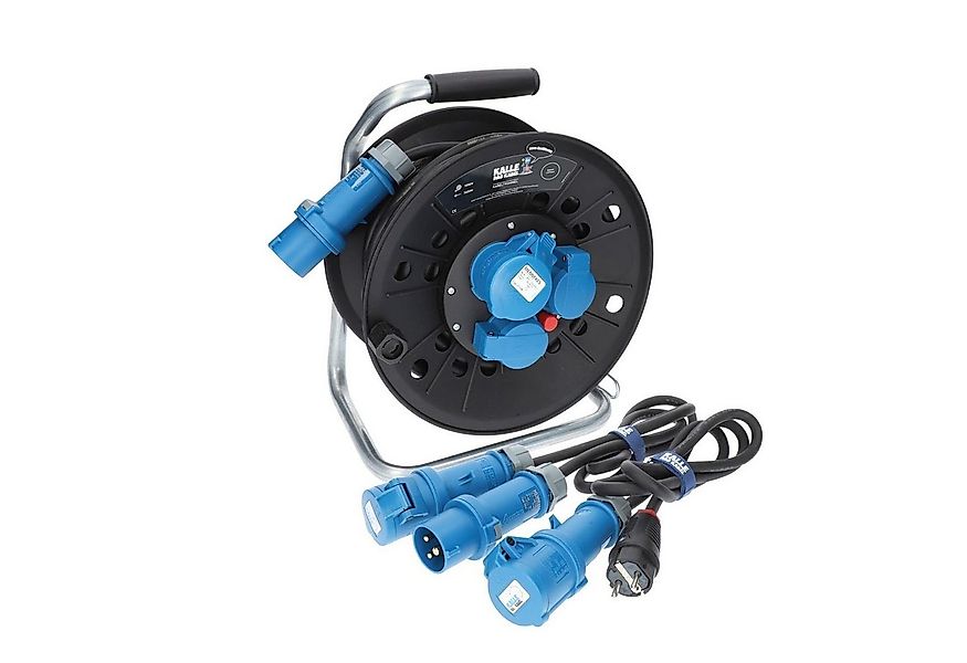 KALLE DAS KABEL Campingkabeltrommel CEE 230V 16A 2,5 IP44 25m Anschlussltg+ günstig online kaufen