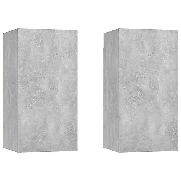 furnicato TV-Schrank TV-Schränke 2 Stk. Betongrau 30,5x30x60 cm Holzwerksto günstig online kaufen