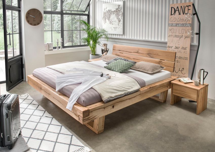 Home affaire Nachtkonsole "Ultima Balkenbett Doppelbett, Füße mit Kufenform günstig online kaufen