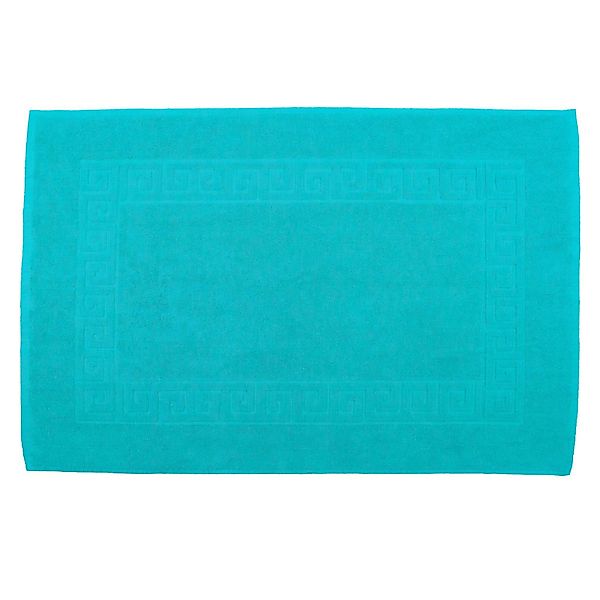 Julie Julsen Badematte 1-Badematte-Türkis-50 x 40 cm, Baumwolle, Doppelrahm günstig online kaufen