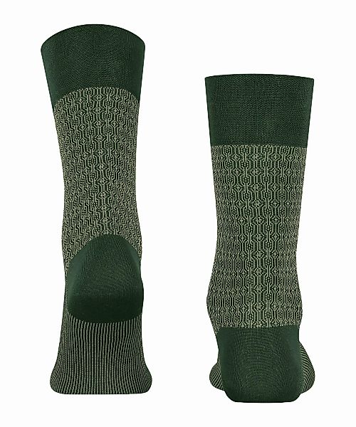 FALKE Sensitive Quiet Vision Herren Socken, 43-44, Grün, Geometrisch, Baumw günstig online kaufen