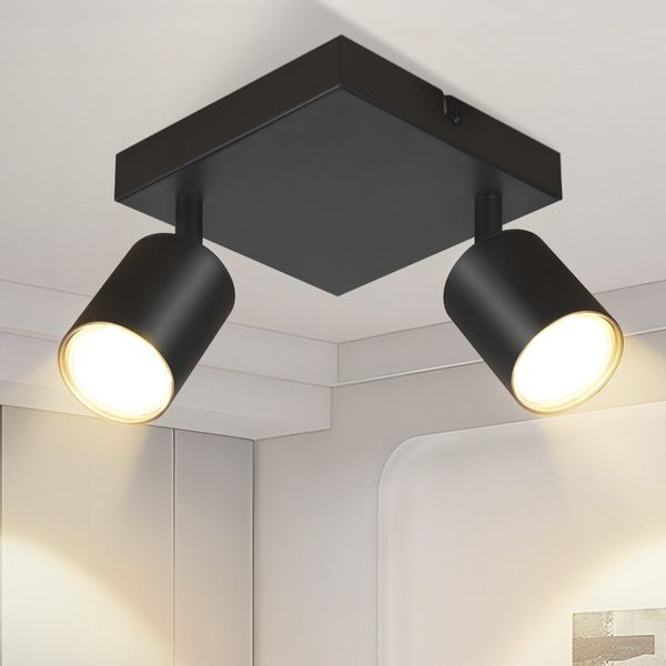 Nettlife Deckenstrahler Schwarz GU10 Modern Wohnzimmer günstig online kaufen