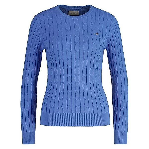 Gant Sweater "Strickpullover STRETCH COTTON CABLE C-NECK" günstig online kaufen