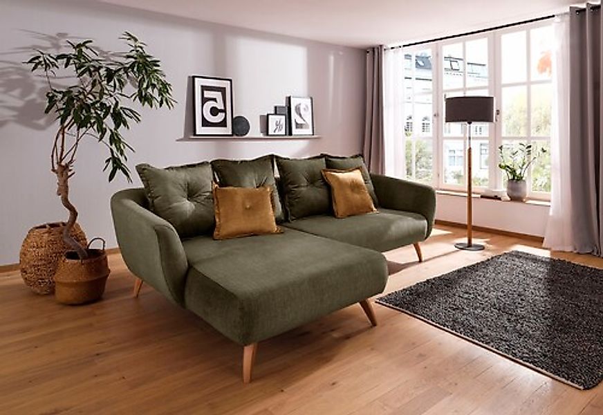 Home affaire Ecksofa »Baggio formschöne Polsterecke, bequem, Breite 277cm, günstig online kaufen
