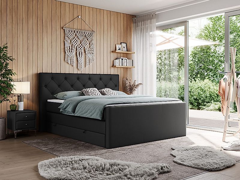MKS MÖBEL Boxspringbett KING VELEN (T30-Schaum, günstig online kaufen