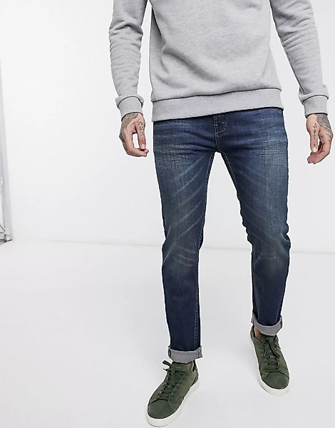 Bellfield – Enge Jeans in verwaschenem Indigo-Blau günstig online kaufen