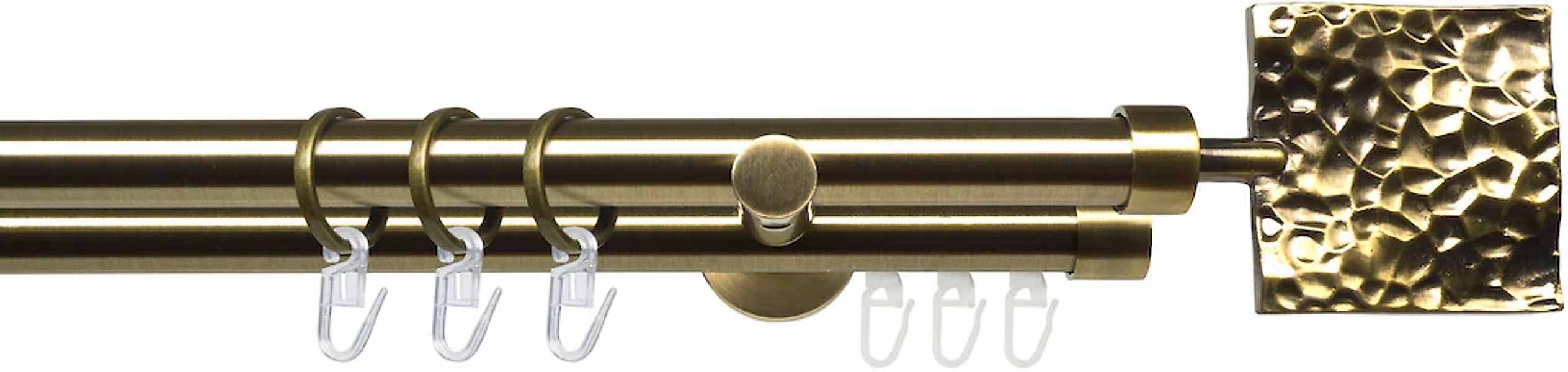 Liedeco Gardinenstange "Stilgarnitur 20 mm Blues Johnny" Ø 2 mm 2 läufig-lä günstig online kaufen