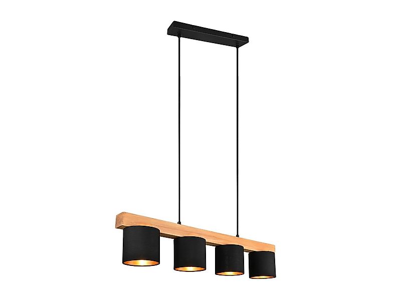 Reality Leuchten LED Pendelleuchte mit Holz-Balken, Breite 75cm, Dimmfunkti günstig online kaufen