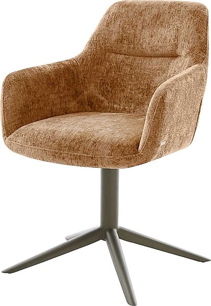 DELIFE Polsterstuhl Pejo-Flex, Fußkreuz Effektfinish Titan günstig online kaufen