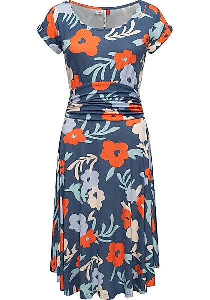 Ragwear Sommerkleid "Yvone Flowers", Leichtes Jersey-Kleid mit Taillengürte günstig online kaufen