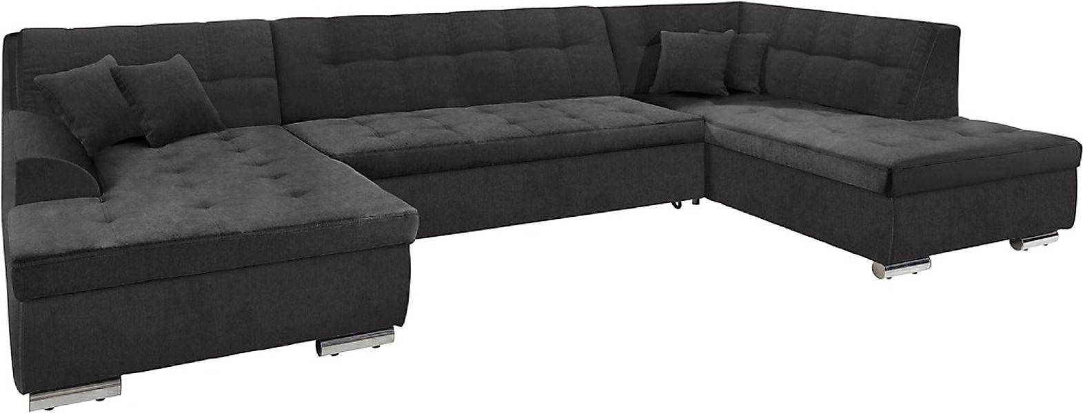 DOMO collection Wohnlandschaft "Aversa U-Form", wahlweise mit Bettfunktion, günstig online kaufen