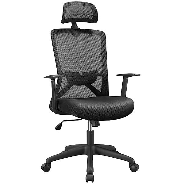 Yaheetech Drehstuhl, Bürostuhl mit Rollen Ergonomischer günstig online kaufen
