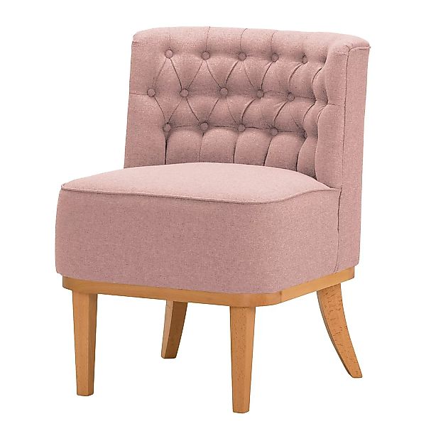 home24 Norrwood Sessel Farida II Rosé Webstoff 72x80x65 cm (BxHxT) günstig online kaufen