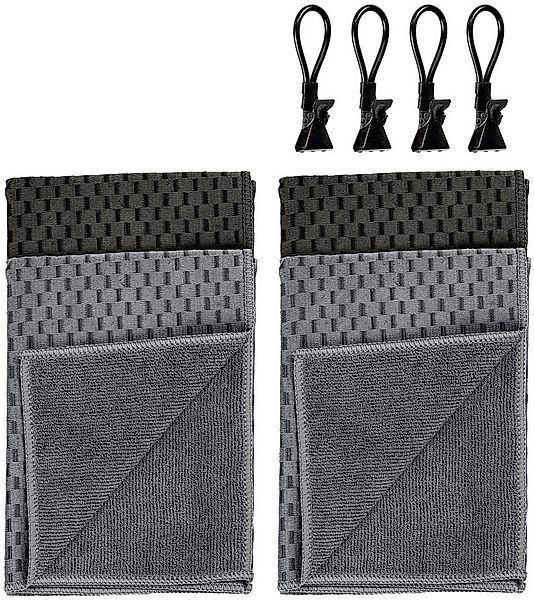 WENKO Geschirrtuch Modell Miko mit Klemm-Ösen, (Set, 8-tlg), saugstark & sc günstig online kaufen