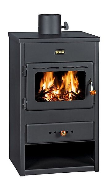 Prity Kaminofen PRITY K1 Kaminofen 9,5 kW Holzofen mit Schamotte BImSchV2 Ø günstig online kaufen