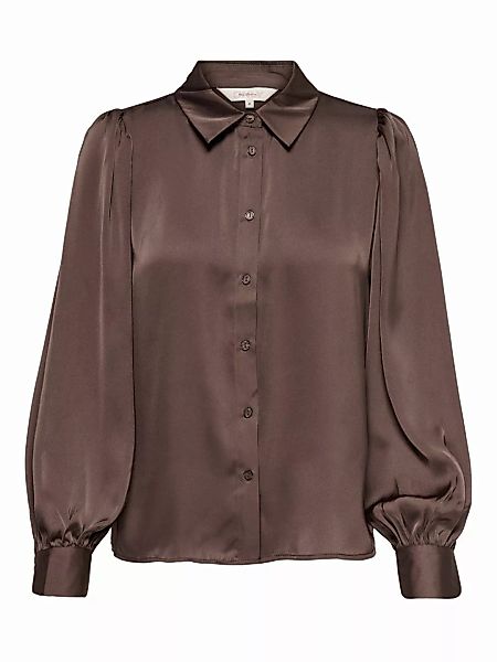 ONLY Puffärmel Langarmhemd Damen Grau günstig online kaufen