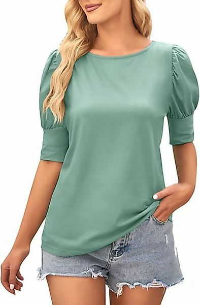 BlauWave Kurzarmbluse Schlicht T-Shirt Damen Sommer Casual Tee Shirt Oberte günstig online kaufen