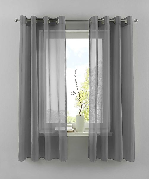 Gardinenbox Gardine, Ösen (2 St), transparent, günstig online kaufen