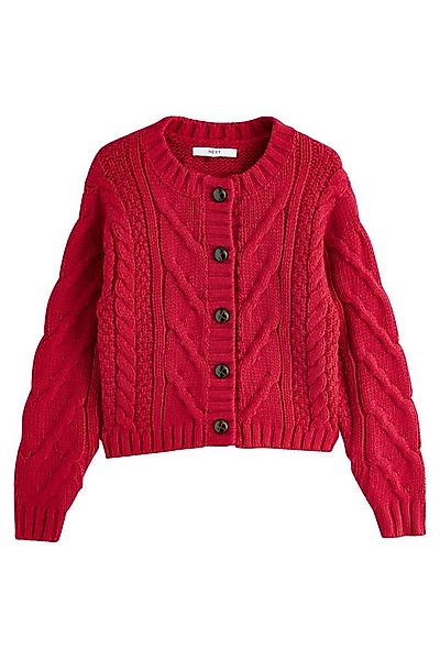 Next Strickjacke Grobstrickjacke mit Zopfmuster (1-tlg) günstig online kaufen