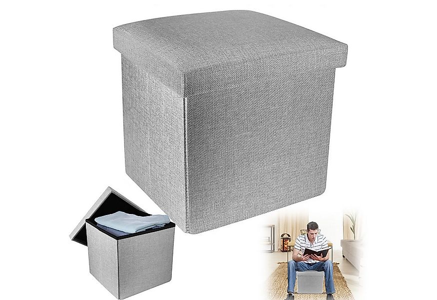 BlingBin Sitzhocker Faltbare Gepolsterte Sitzbank mit Stauraum, Hocker Aufb günstig online kaufen