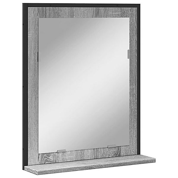 vidaXL Spiegelschrank Badspiegel mit Ablage Grau Sonoma 50x12x60 cm Spanpla günstig online kaufen