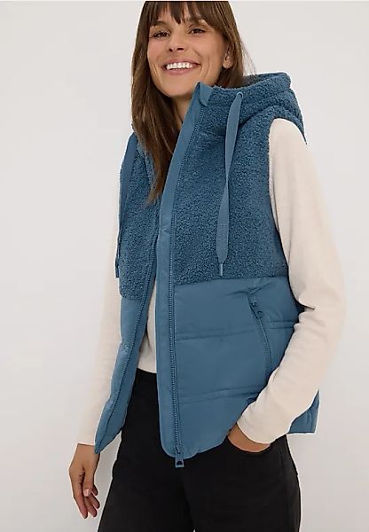 Weste mit Strukturmix günstig online kaufen