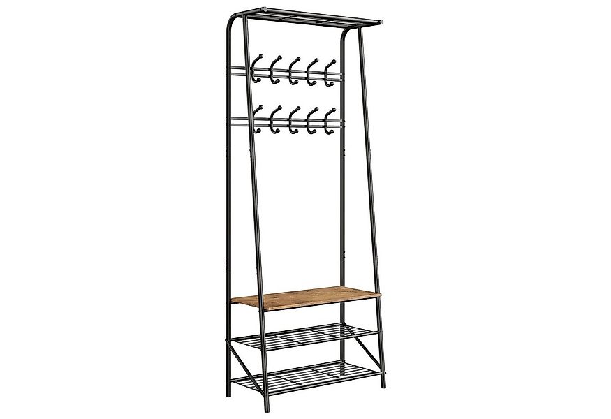 GarveeMore Garderobenständer Garderobenständer Kleiderständer mit Schuhbank günstig online kaufen