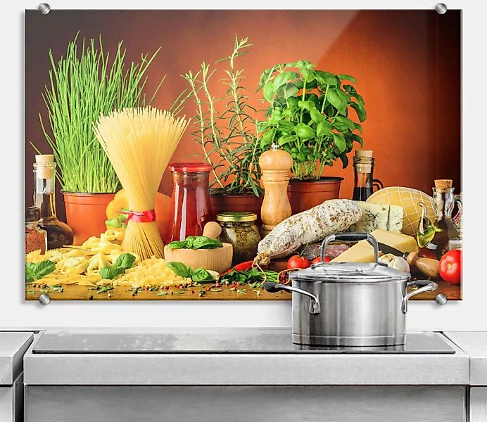 Wall-Art Küchenrückwand "Spritzschutz Italienisch Kochen", (1 tlg.) günstig online kaufen