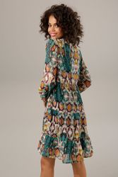 Aniston CASUAL Tunikakleid mit farbenfrohem Ethno-Druck - jedes Teil ein Un günstig online kaufen