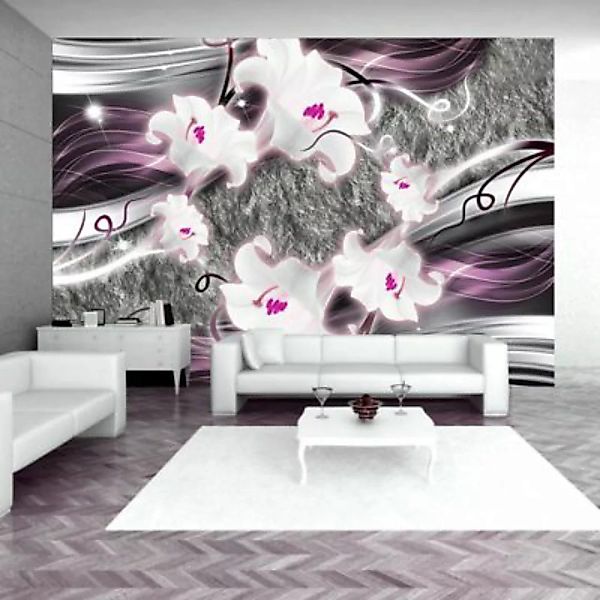 artgeist Fototapete Dance of charmed  lilies mehrfarbig Gr. 200 x 140 günstig online kaufen