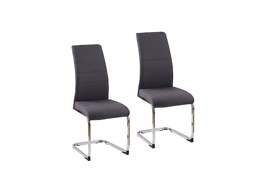 HTI-Living Freischwinger Schwingstuhl SallyC Grau (Set, 2 St), Freischwinge günstig online kaufen