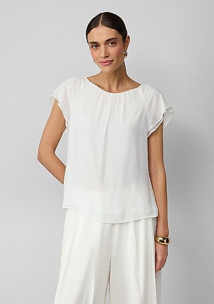 s.Oliver Kurzarmbluse Bluse Weiche Viskosebluse mit All-over-Print günstig online kaufen