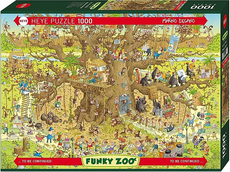 HEYE Puzzle Monkey Habitat, 1000 Puzzleteile, Made in Germany günstig online kaufen